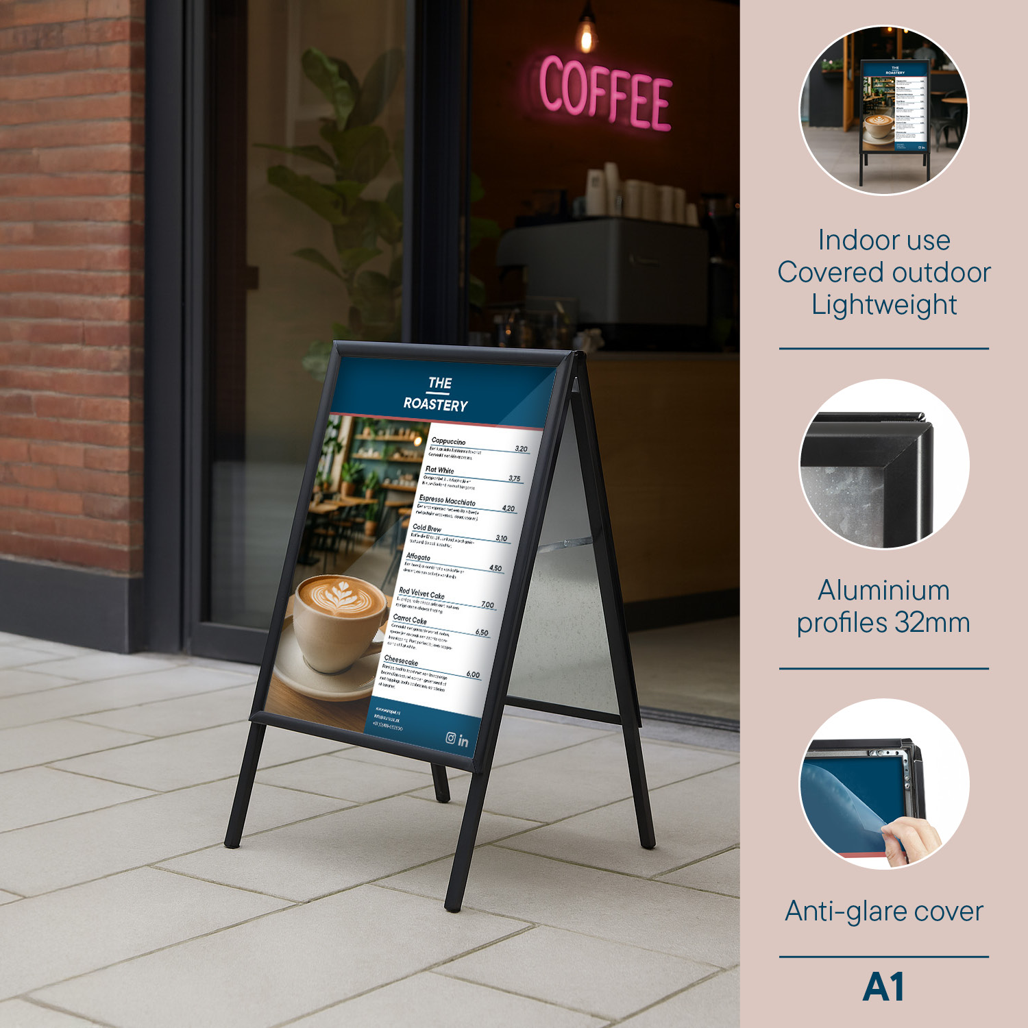 Europel Stop-Trottoir Economy A1 32 mm noir