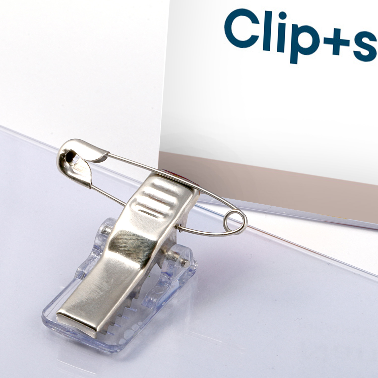 Europel Badge avec Clips et épingle 90 x 60mm/24 pièces
