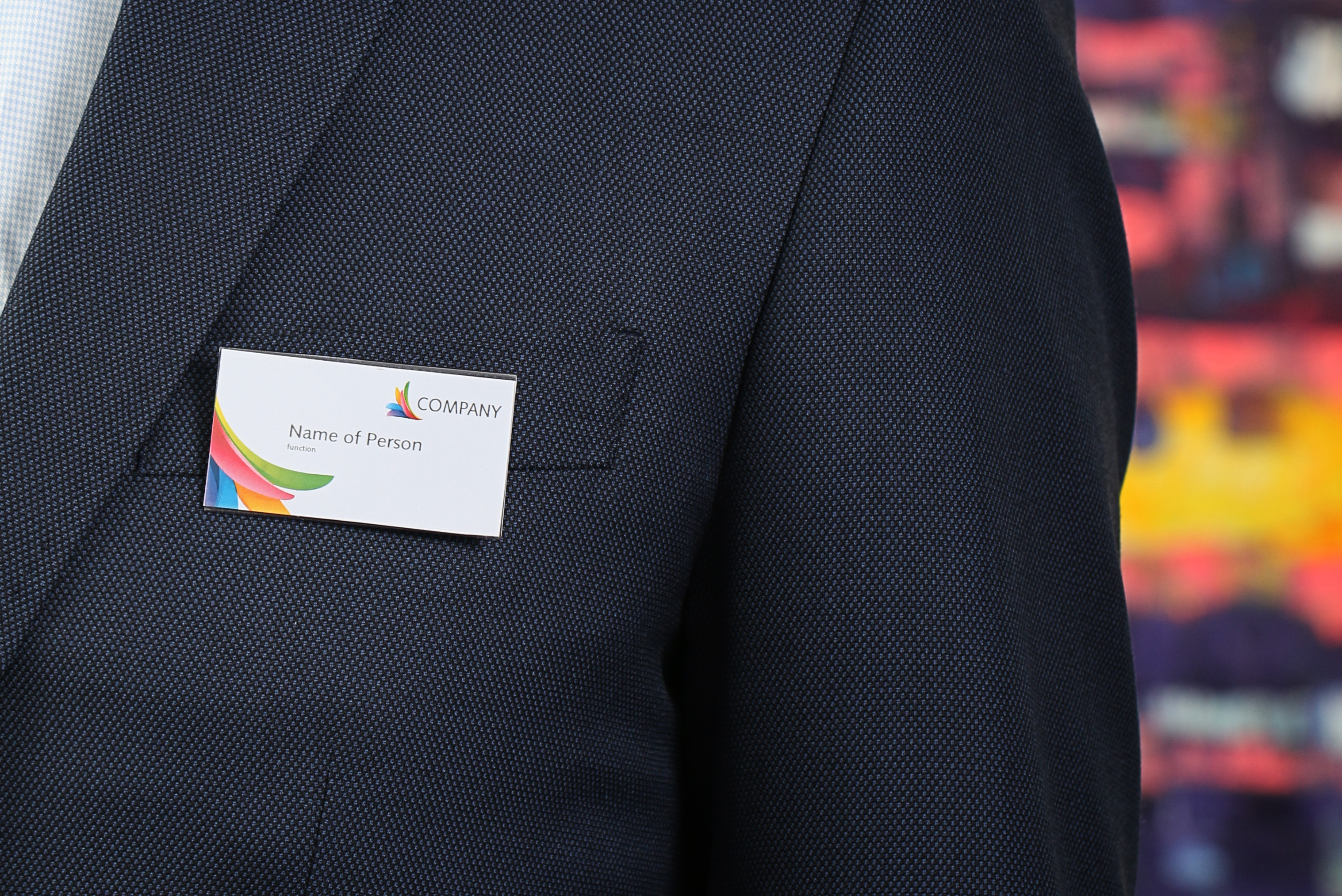 Europel Badge avec épingle 60 x 40mm/24 pièces