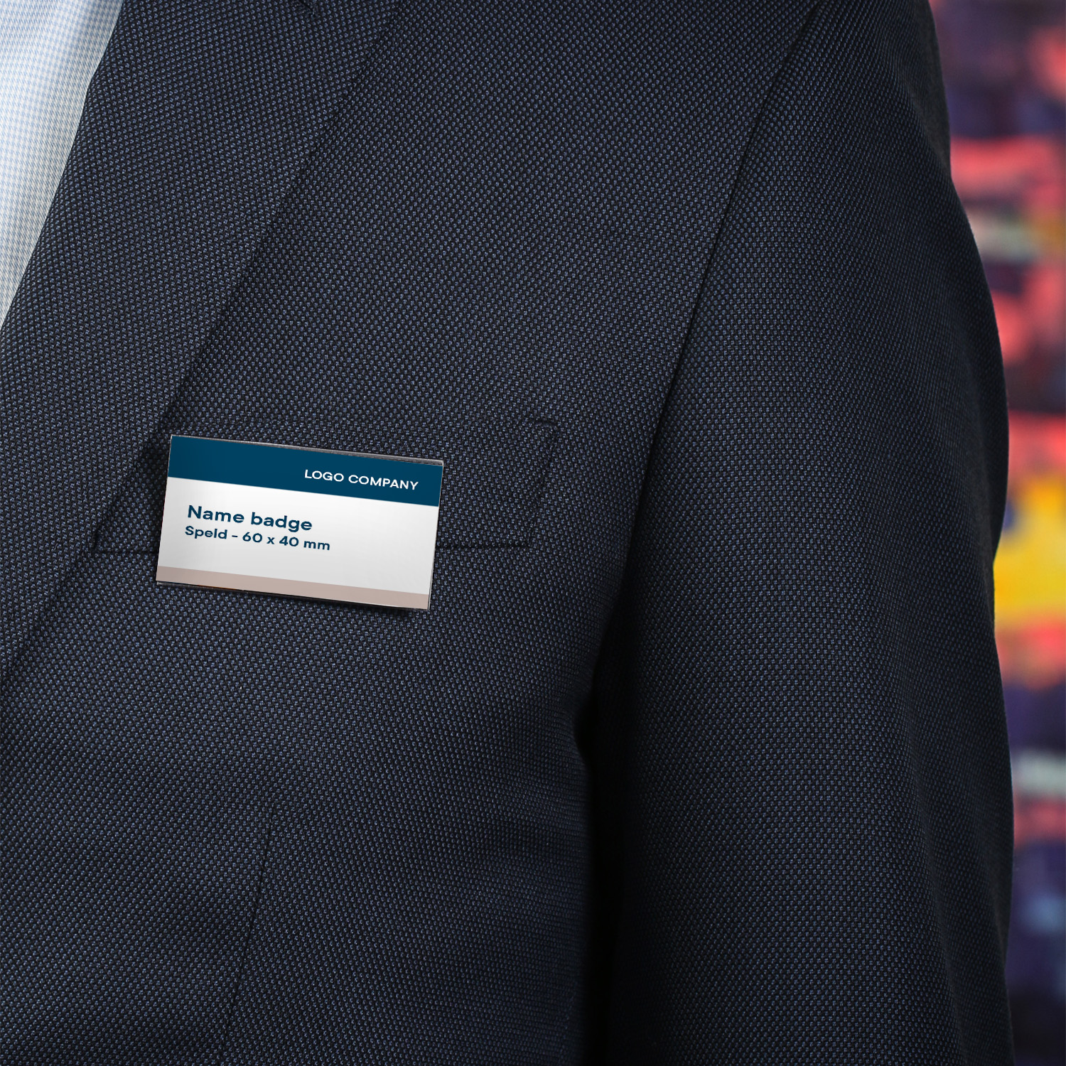 Europel Badge avec épingle 60 x 40mm/24 pièces