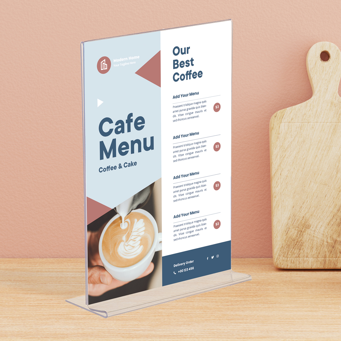 Europel Présentoir de Table T-standard A5 Portrait Acrylique