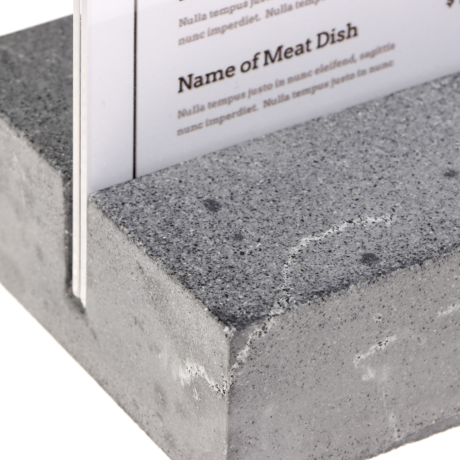 Europel Présentoir de Table A5 Portrait Polystone Anthracite