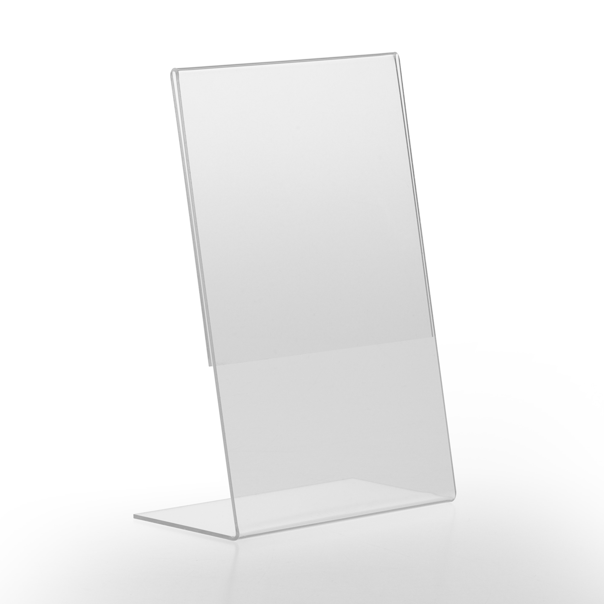 Europel Porte-Cartes Budget L-Stand A6 1,5 mm Vertical Acrylique – Lot de 10