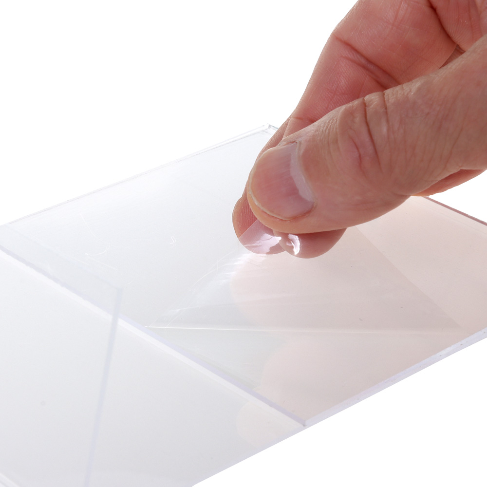 Europel Porte-Cartes Budget L-Stand A6 1,5 mm Vertical Acrylique – Lot de 10