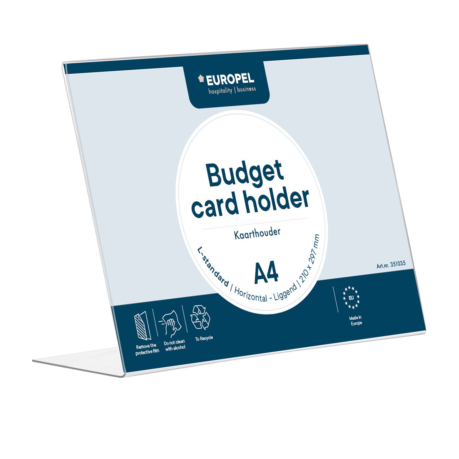 Europel Présentoir de Table Budget A4 Paysage 