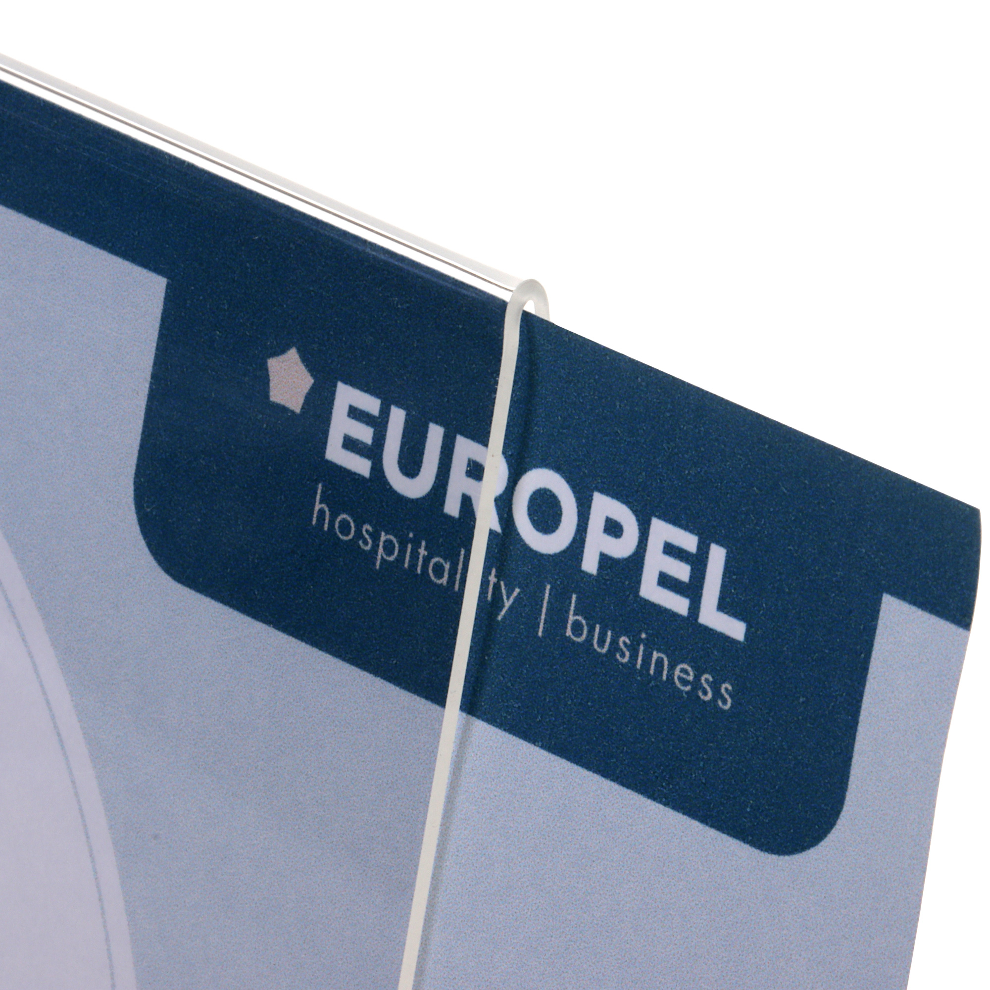 Europel Porte-Cartes Budget L-Stand A5 1,5 mm Horizontal Acrylique – Lot de 5