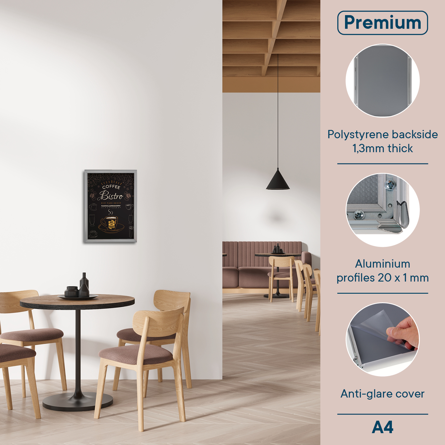 Europel Cadre Clipsable Premium A4 20 mm