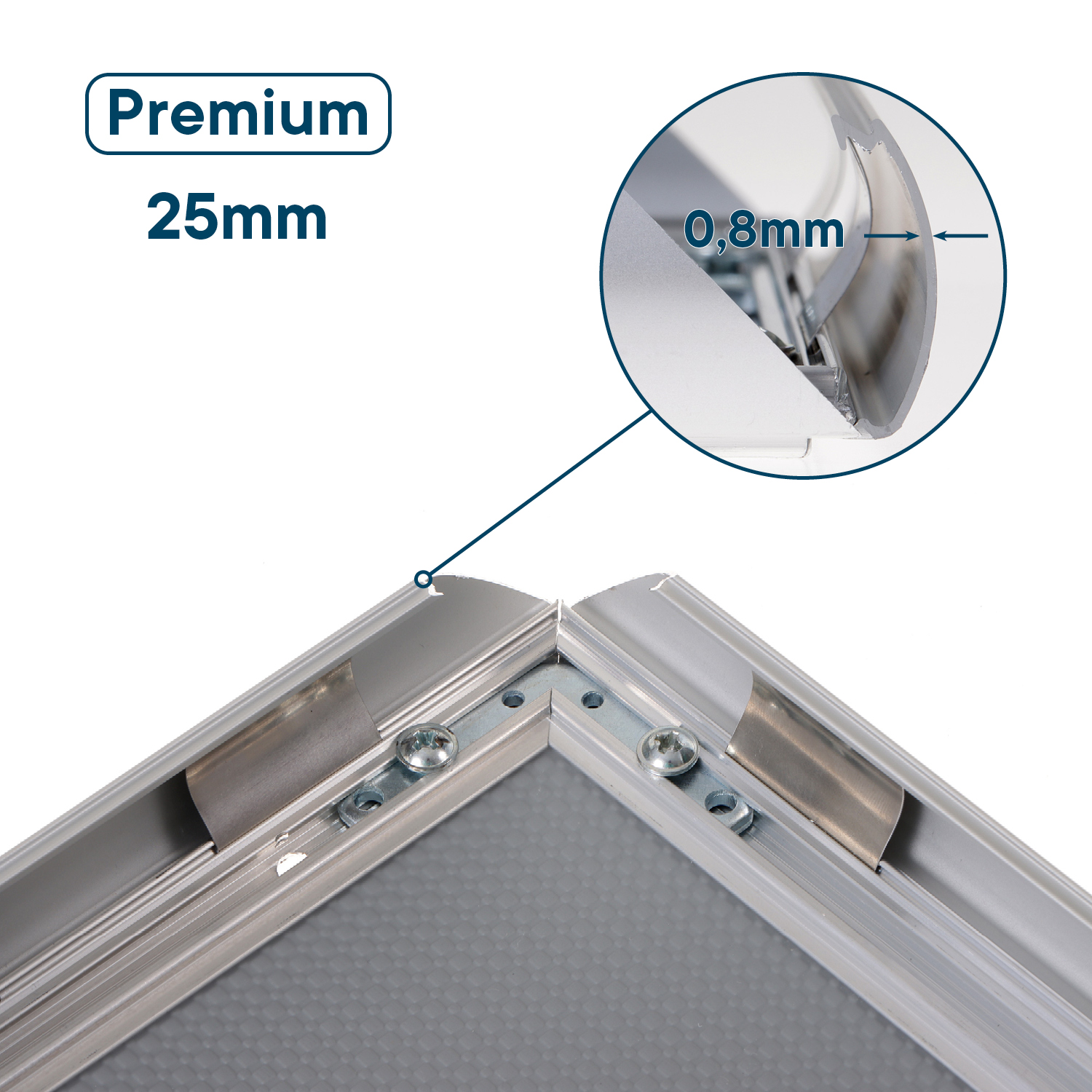 Europel Cadre Clipsable Premium A2 25 mm