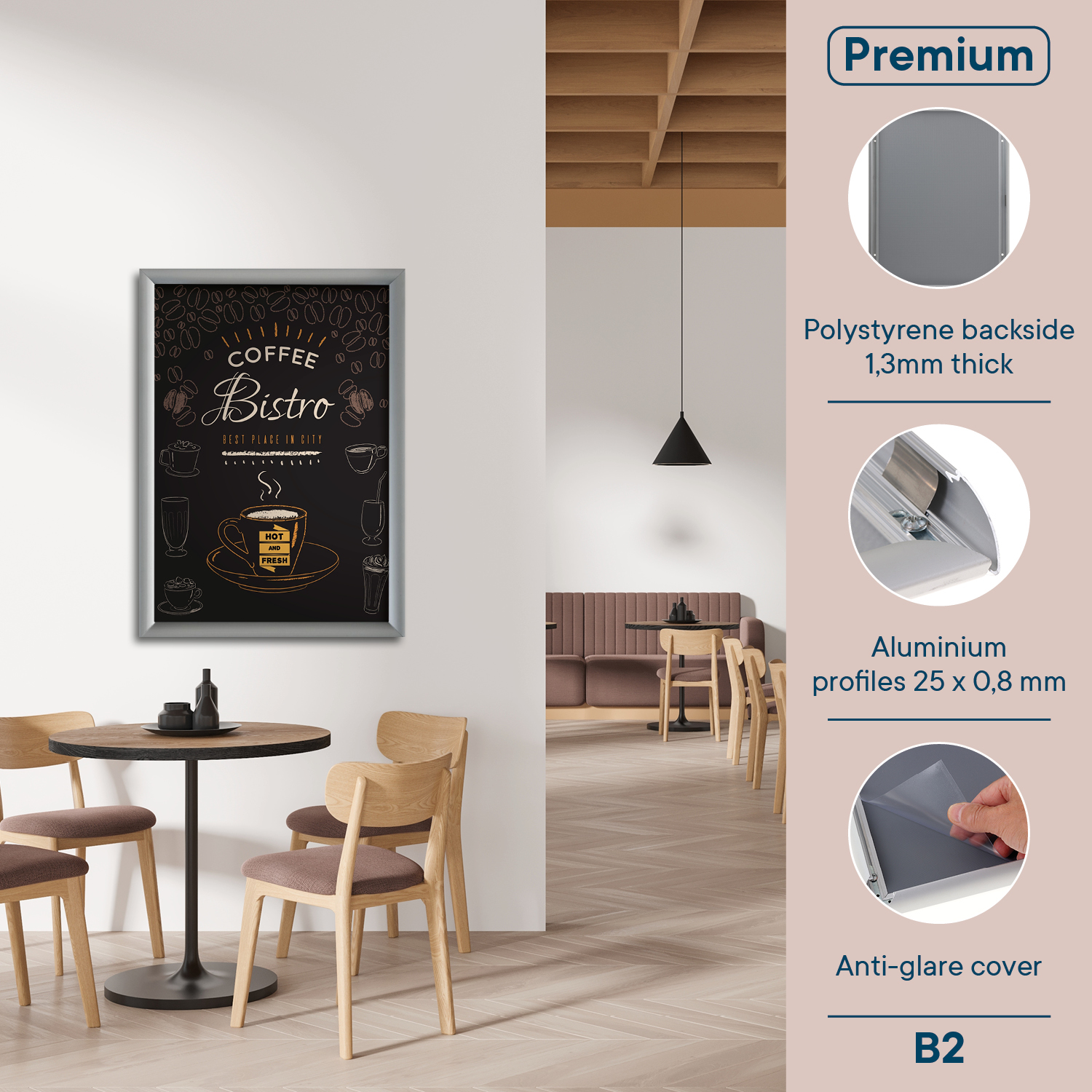 Europel Cadre Clipsable Premium B2 25 mm
