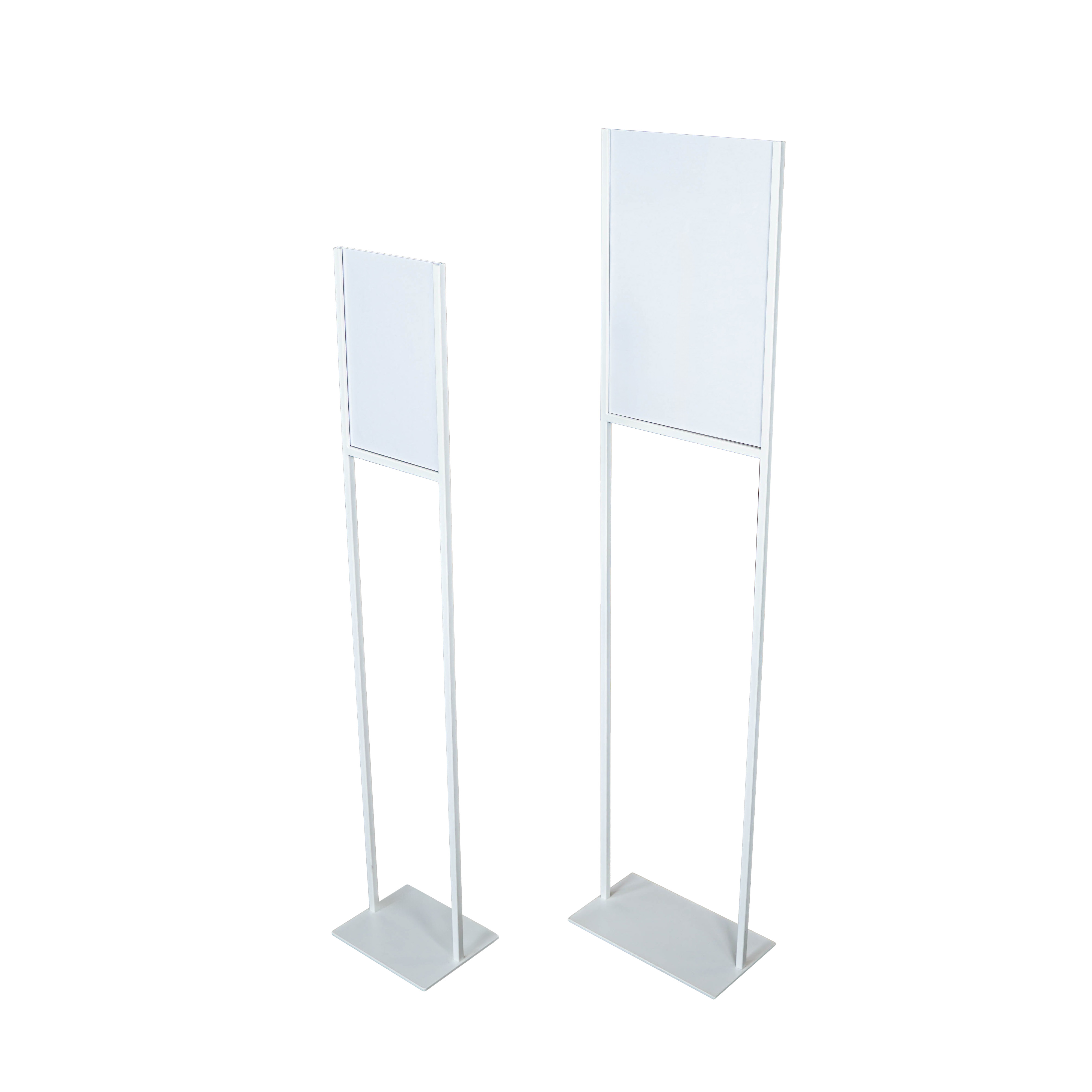 Europel Support d'information - Métal avec plaque acrylique - A3 - Blanc
