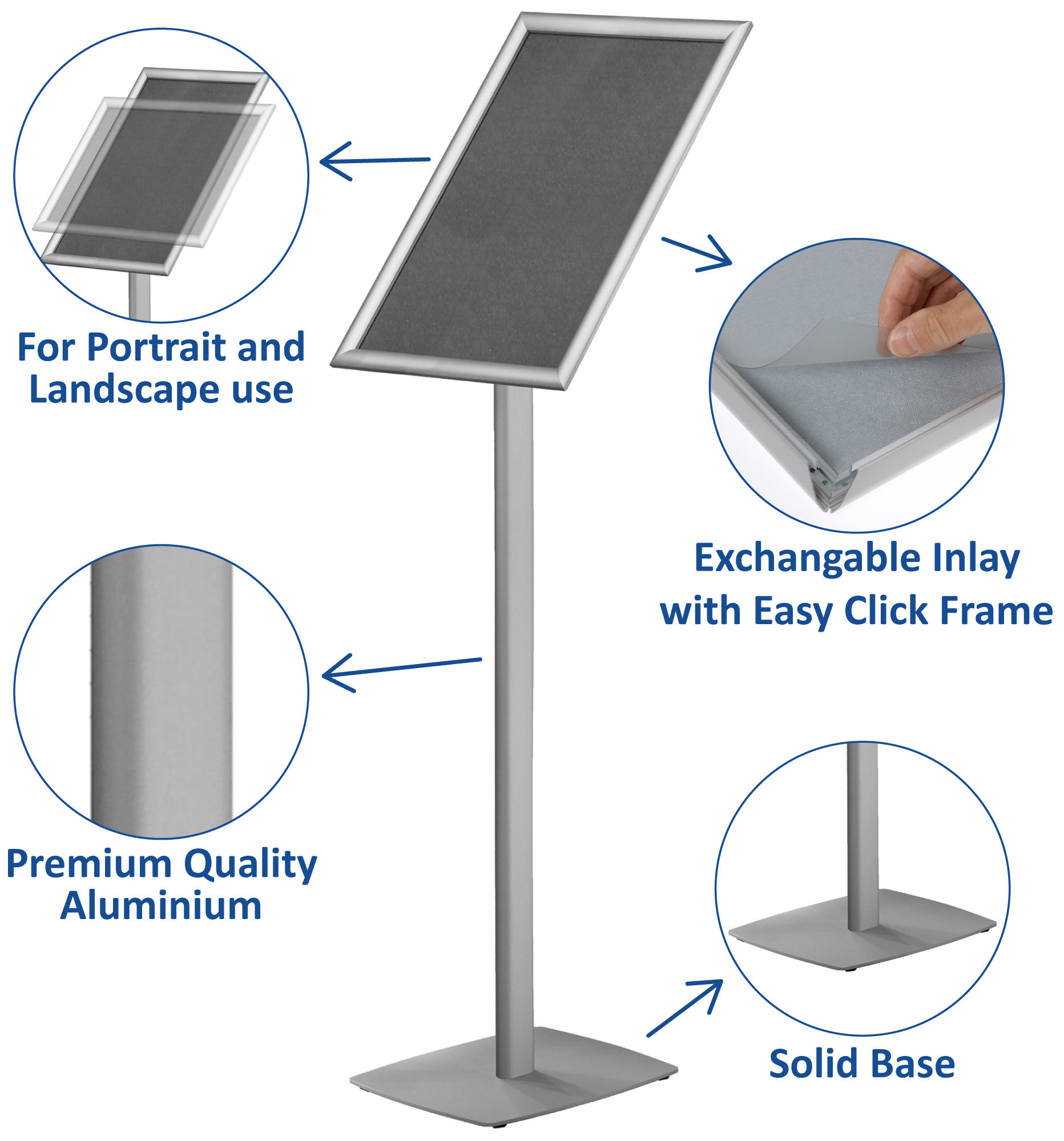 Europel Porte-affiche avec Cadre Clipsable Premium A3 25 mm