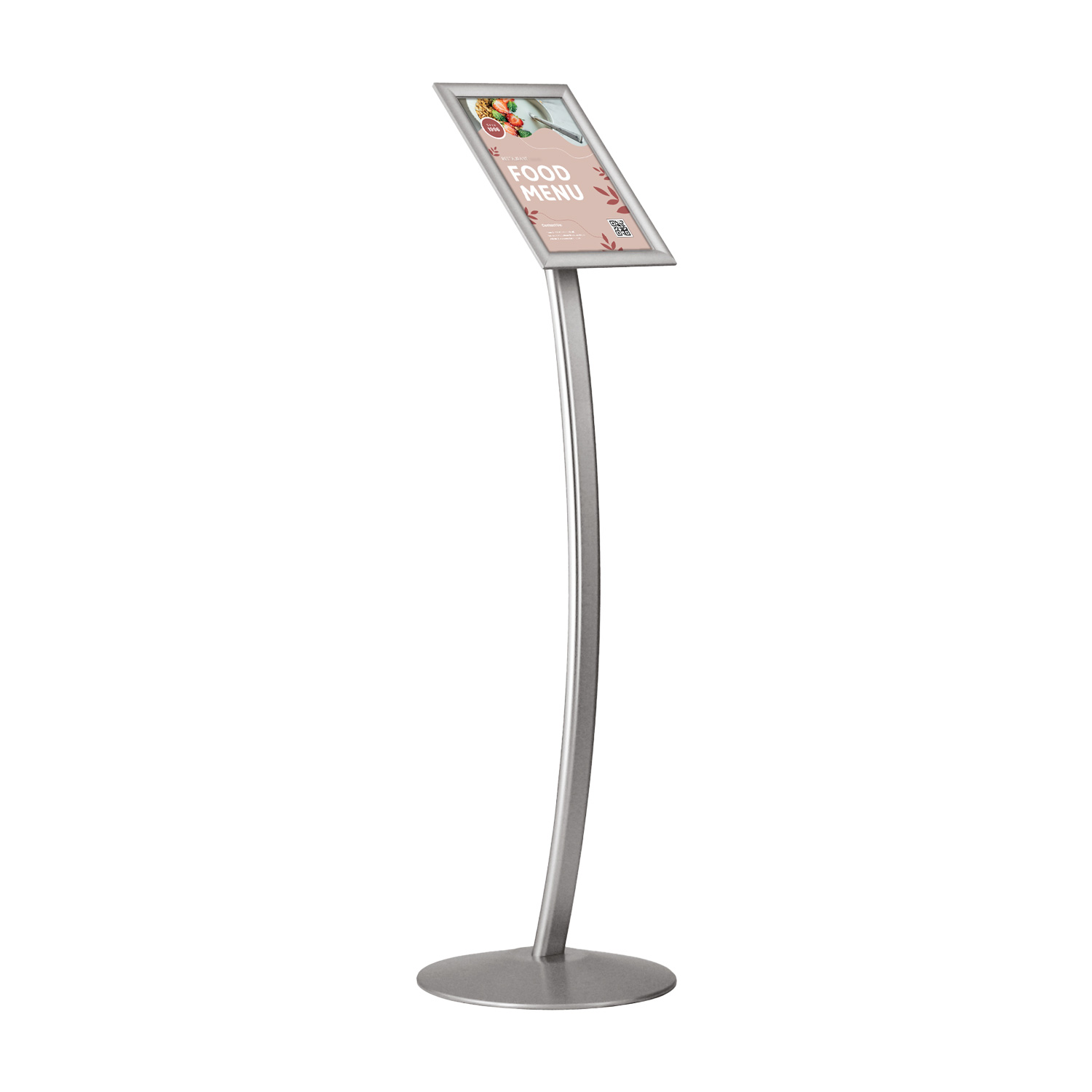 Europel Support info Courbé inclus Porte-affiche Clipsable A4 mm