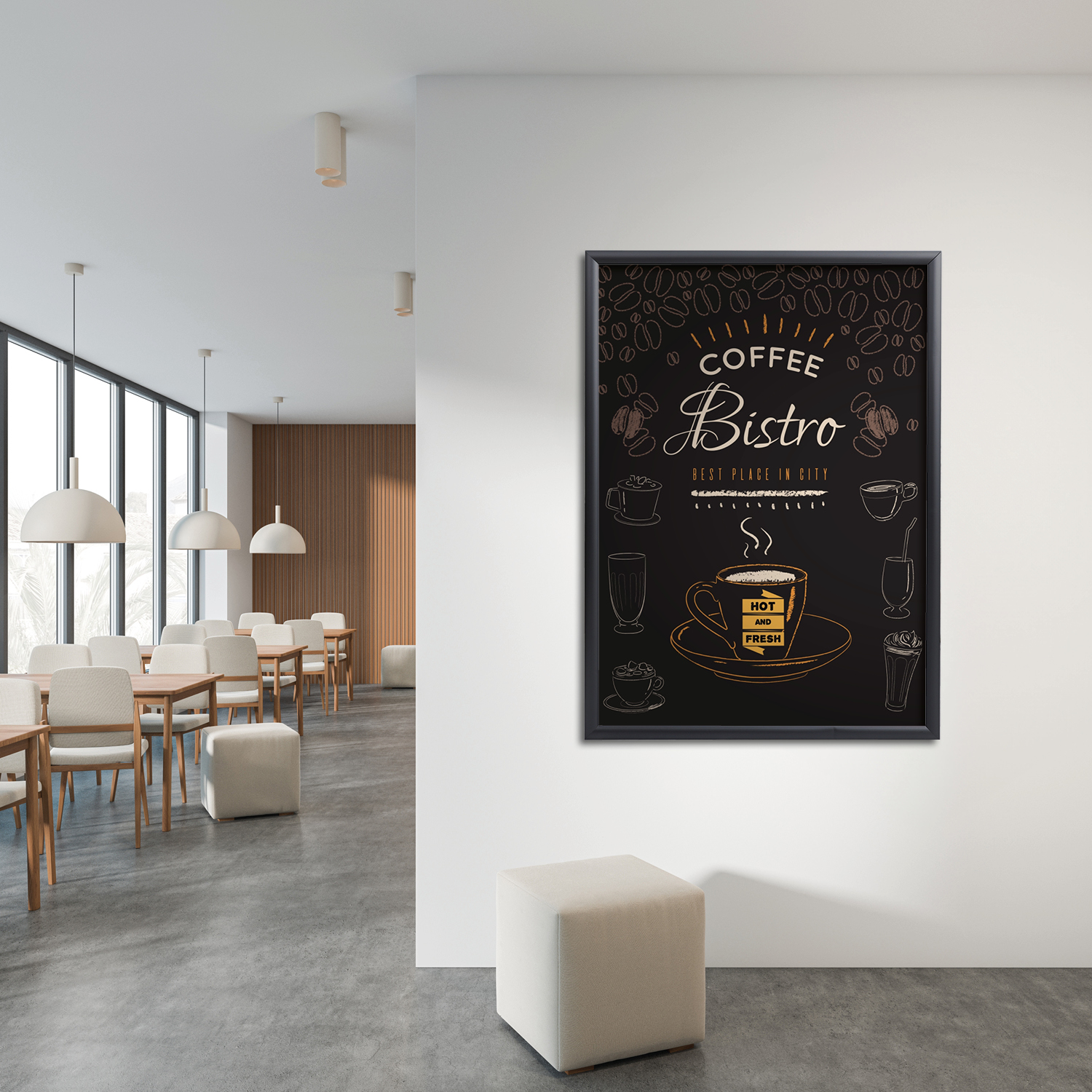 Europel Cadre Clipsable Economy A1 25 mm Noir 