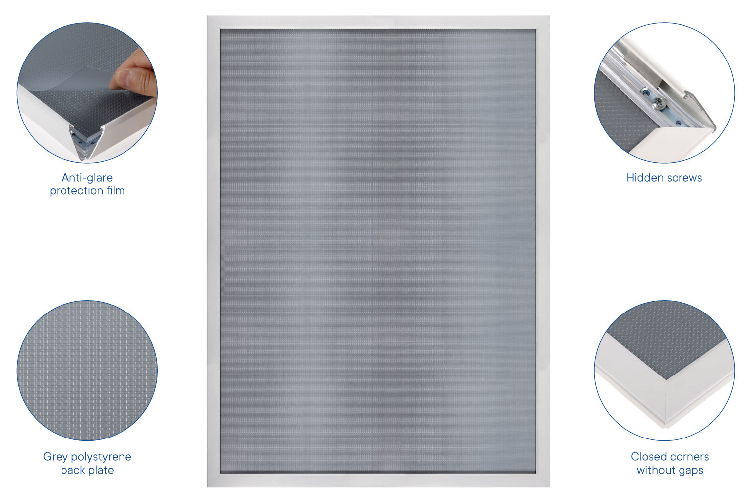 Europel Cadre Clipsable Premium+ A1 25 mm Matt Blanc