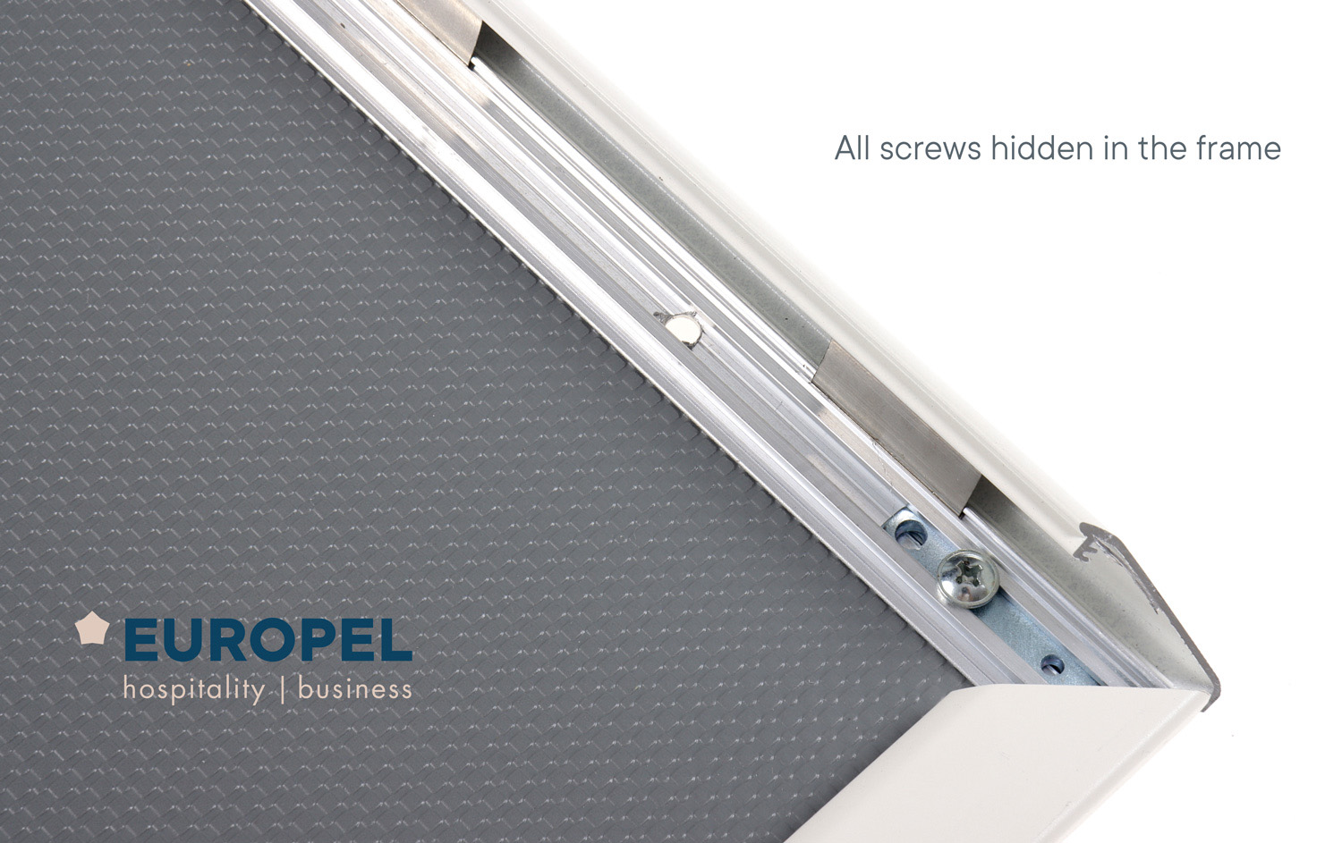 Europel Cadre Clipsable Premium+ A2 25 mm Matt Blanc