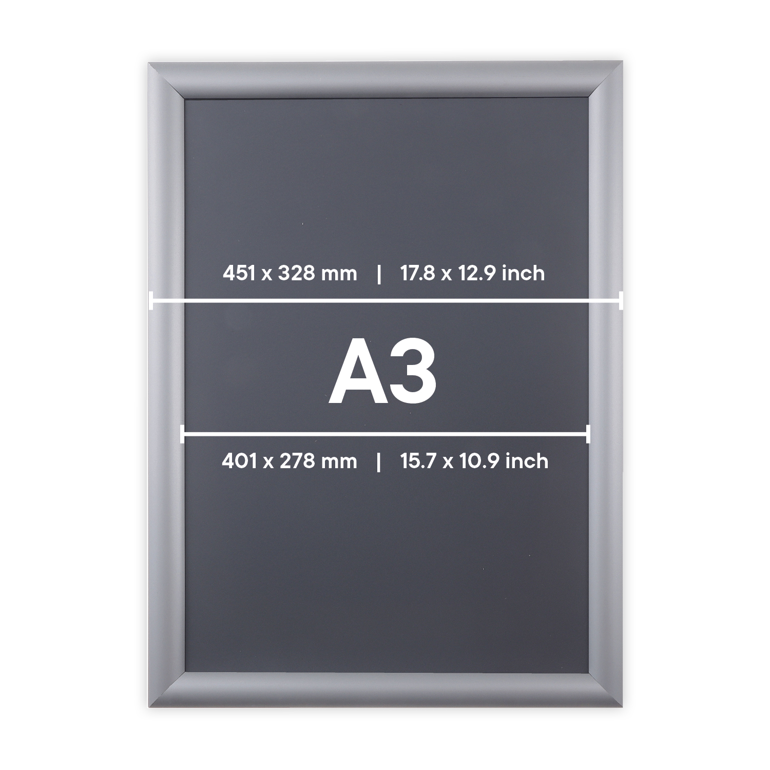 Europel Cadre Clipsable Economy A3 25 mm
