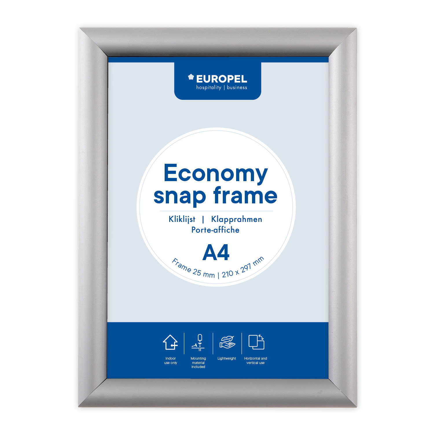 Cadre clipsable Europel Economy A4 25mmCadre clipsable Europel Economy A4 25mm