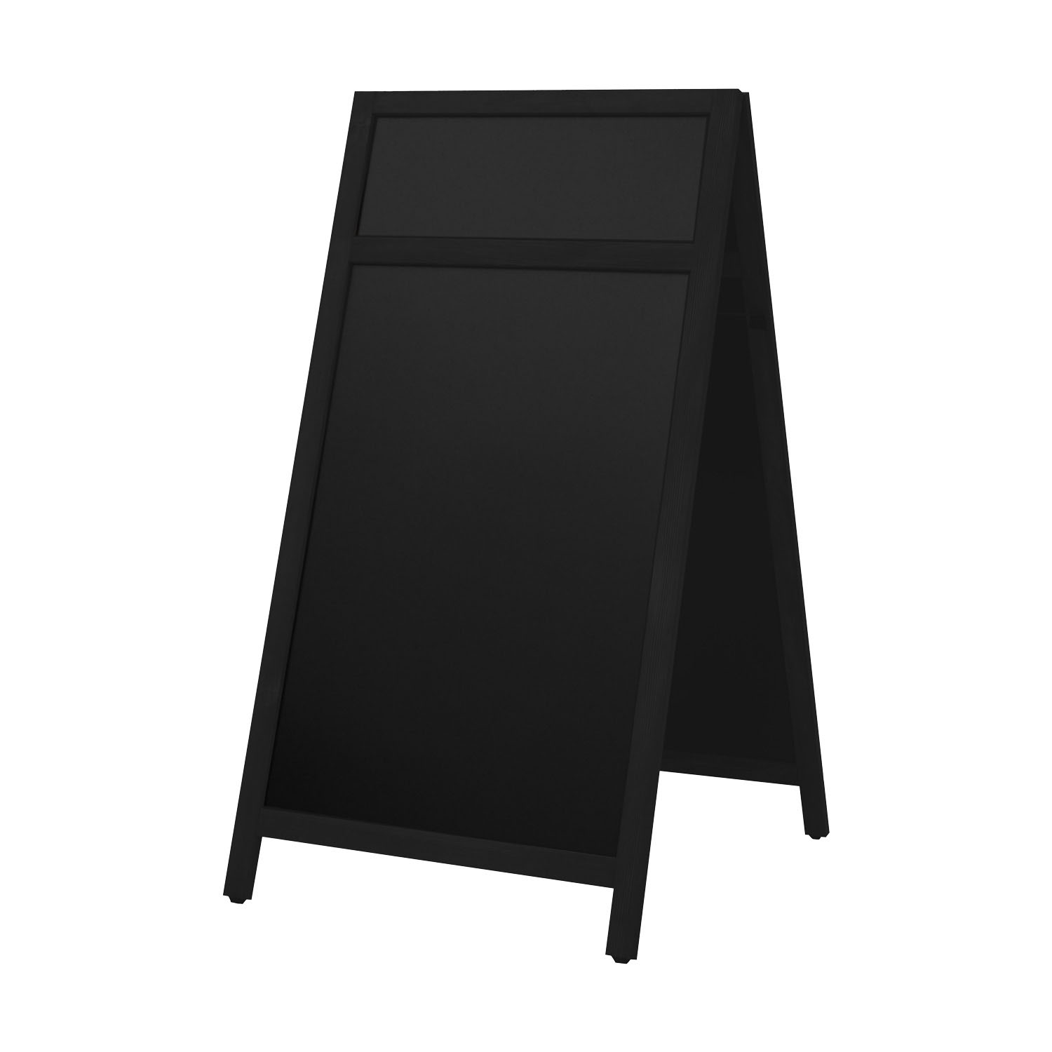 Europel Chevalet Tableau avec en-tête 660 x 1280 mm Noir