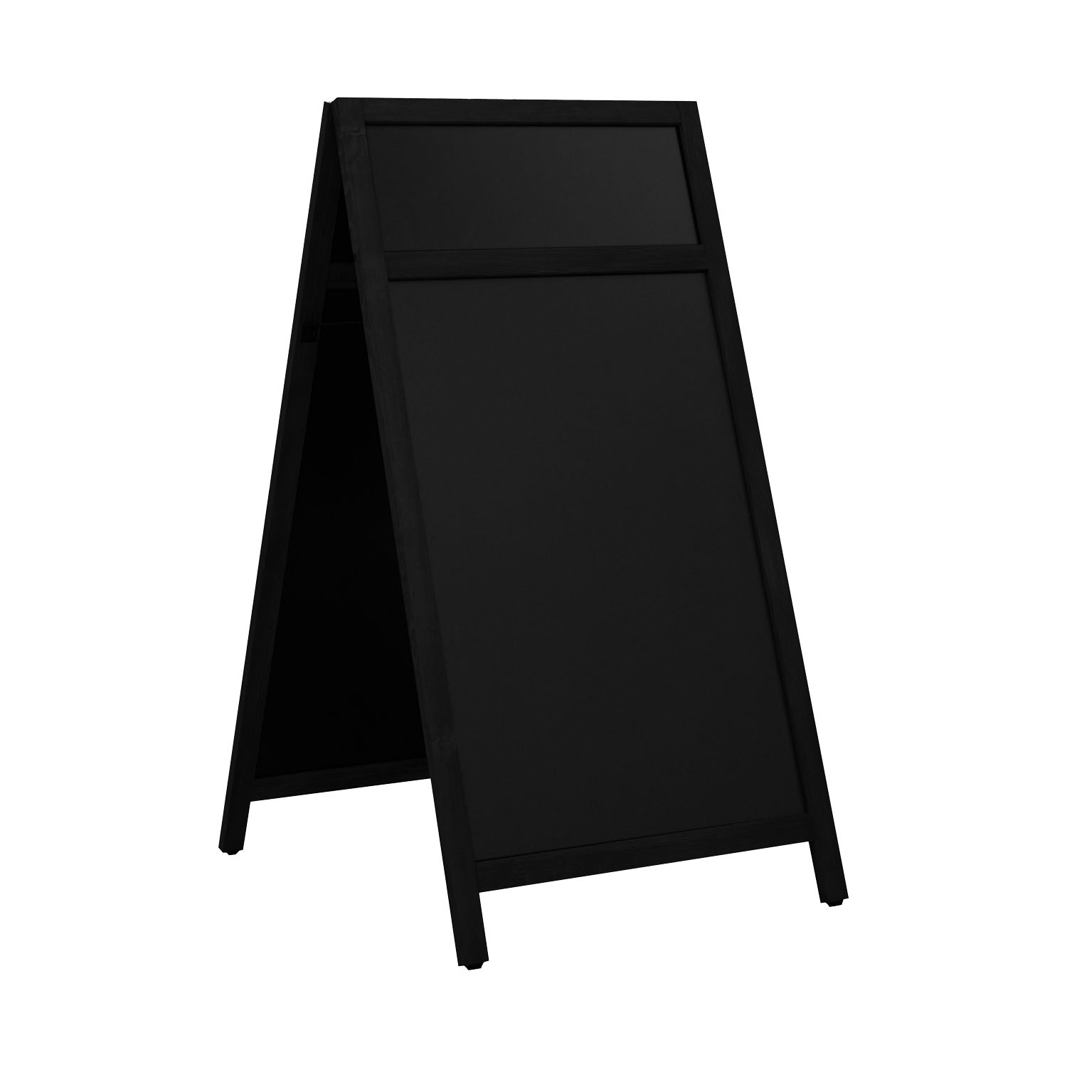 Europel Chevalet Tableau avec en-tête 660 x 1280 mm Noir
