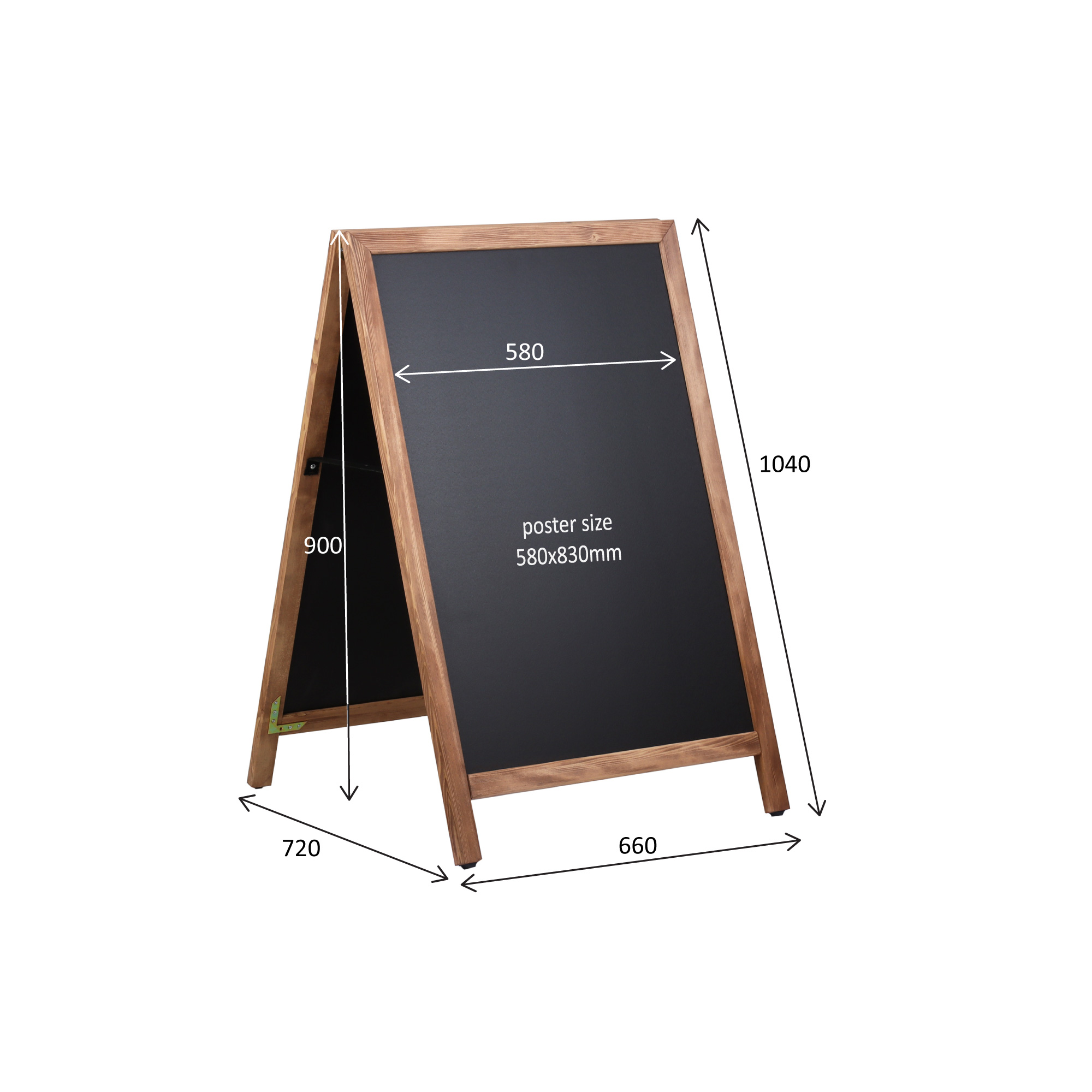 Europel Chevalet Tableau 660 x 1040 mm DELUX Naturel