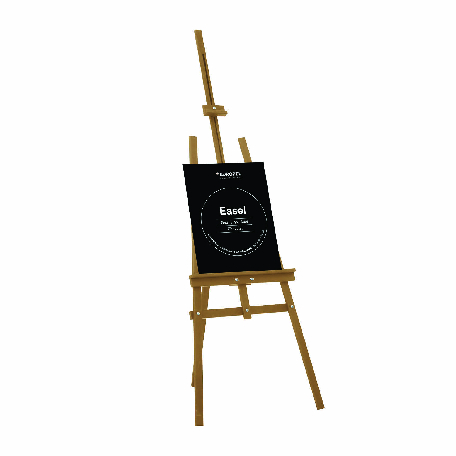 Europel Chevalet pour Tableau Bois Naturel