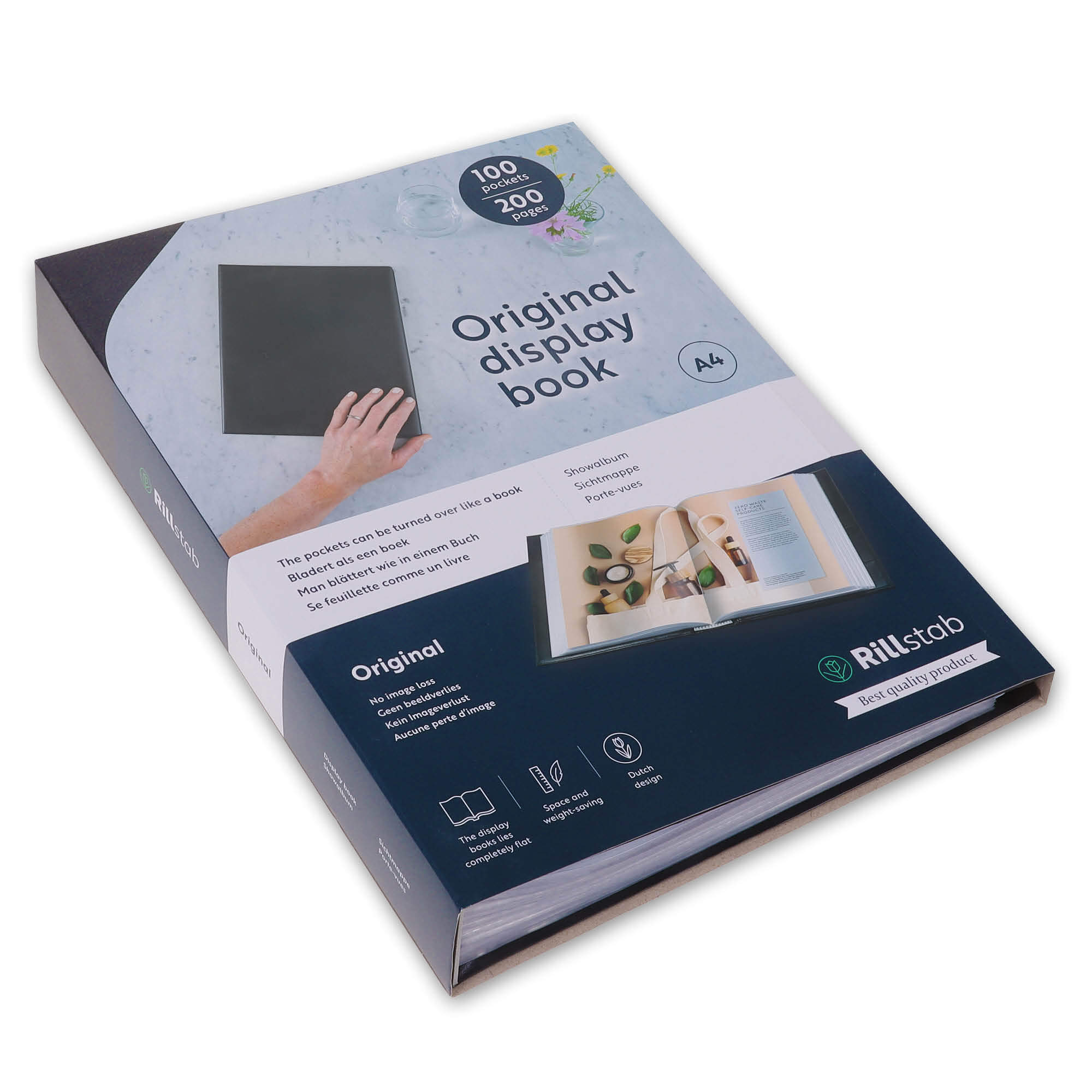 Rillstab Original Porte-vues A4 100 Pochettes Noir 